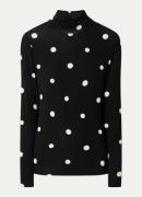 OPUS Sipunkto top met col en stippenprint