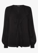 Whistles Semi-transparante tuniek met V-hals