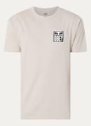 Obey Icon 2 T-shirt met logo- en backprint