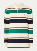 Gant Regular fit polo met streepprint en logo