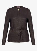 Studio Anneloes Blazer met lurex en strikceintuur