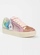 Kurt Geiger Southbank sneaker van leer met metallic finish