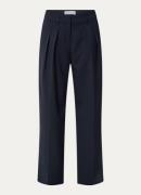 The Frankie Shop Daytona high waist wide fit pantalon in scheerwolblen...