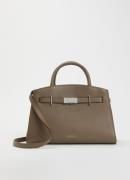 DeMellier the Small Hudson handtas van leer met afneembare schouderrie...