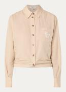 Fifth House Imani blouse in linnenblend en logoborduring