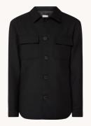 Sandro Overshirt in wolblend met borstzakken