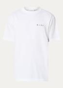 OLAF Crafted T-shirt met logo- en backprint
