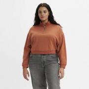 Cropped sweater met opstaande kraag