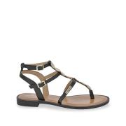 Leren sandalen met teenstukje Horelia