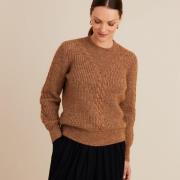 Trui in lurex tricot, bevat mohair