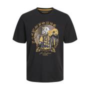 T-shirt met ronde hals skull