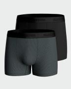 Set van 2 effen boxershorts en 1 bedrukt