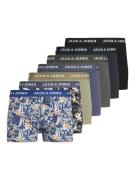 Set van 7 boxershorts 2 bedrukt en 5 effen