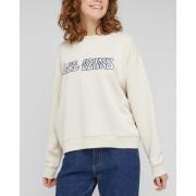 Sweater met ronde hals, logo vooraan