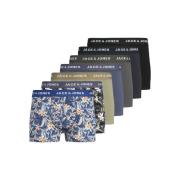 Set van 7 boxershorts 2 bedrukt en 5 effen