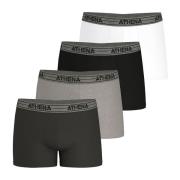 Set van 4 boxershorts Basic Coton