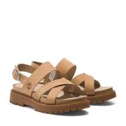 Leren sandalen Clairmont Way Cross Strap