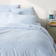 Katoenen dekbedovertrek, blauw, Soizic