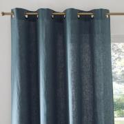 Gordijn in gewassen linnen met oogjes Onega