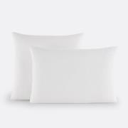 Kussensloop in katoensatijn, Opale gestreept