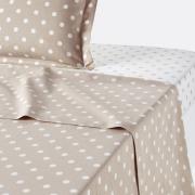 Laken in zuiver katoen met stiippenprint, Clarisse