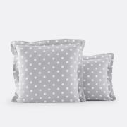 Kussensloop in flanel met stippenprint, Clarisse