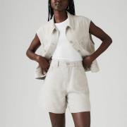 Hoge baggy short van linnenmix