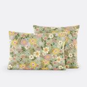 Kussensloop in katoen/gewassen linnen, Rosemary groen