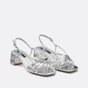 Sandalen met metalen hak Zoe