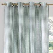 Vichy gordijn van katoen/linnen, oogjes, Cottage