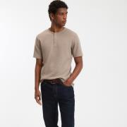 T-shirt met tuniekhals en korte mouwen