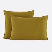 Effen kussensloop in katoen/gewassen linnen, Marnie