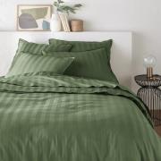 Dekbedovertrek in gewassen satijnkatoen, Victor, gestreept