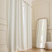 Verduisteringsgordijn van gewassen linnen, oogjes, Private