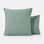 Effen kussensloop in gewassen katoen, Scenario