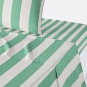 Plat laken in katoen, Hendaye groen