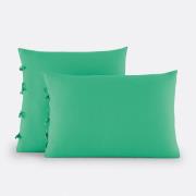 Effen kussensloop te strikken in katoen , Scenario