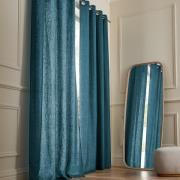 Gordijn in gewassen linnen met oogjes, Private