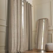 Gordijn in gewassen linnen met oogjes, Private