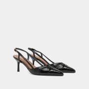 Leren slingback pumps, Damour