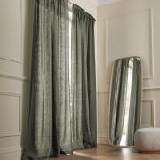 Gordijn van gewassen Linnen met ruflette-afwerking, Private