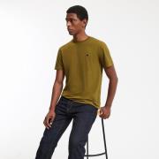 Katoenen t-shirt met ronde hals en coffee club borduursel