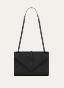 Saint Laurent Envelope Medium schoudertas van kalfsleer