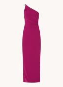 Ralph Lauren One shoulder maxi jurk met schakeldetail