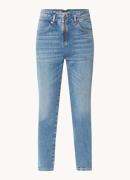 ba&sh Barnie high waist slim fit cropped jeans met medium wassing