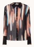 Vanilia Semi-transparante blouse met print