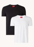 HUGO BOSS T-shirt met V-hals in 2-pack