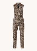 NIKKIE Benicia straight fit jumpsuit met panterprint