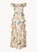 Ralph Lauren Maxi jurk met bloemenprint en strikceintuur