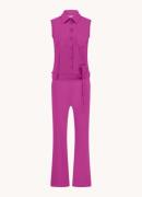 Studio Anneloes Angel flared fit jumpsuit met strikceintuur